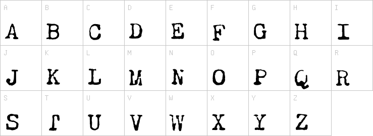 Uppercase characters