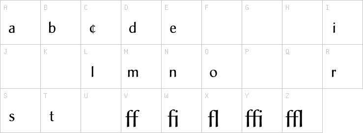Uppercase characters