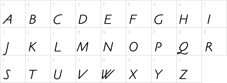 Uppercase characters