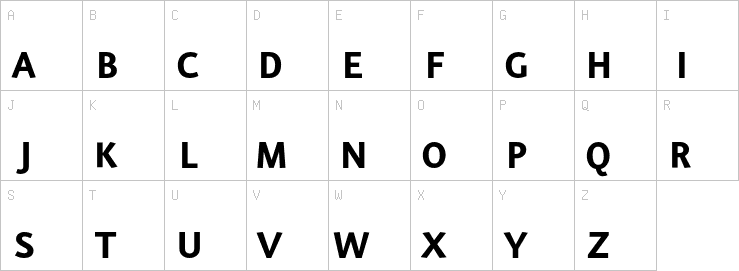 Uppercase characters