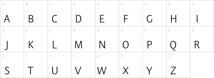 Uppercase characters