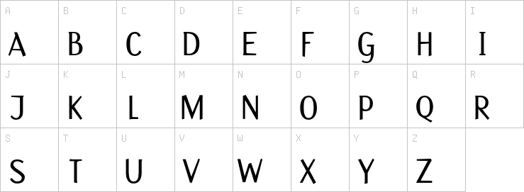 Uppercase characters