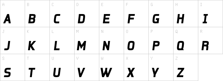 Uppercase characters