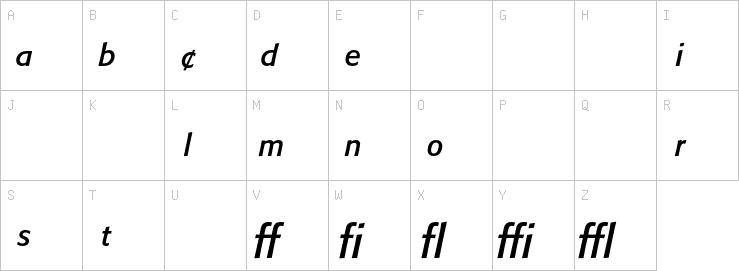 Uppercase characters