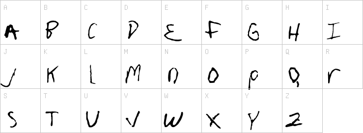 Uppercase characters