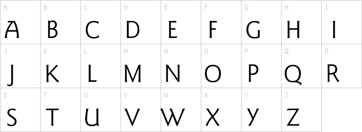 Uppercase characters