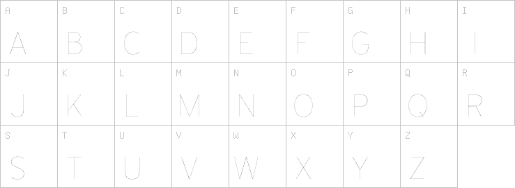 Uppercase characters