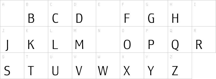 Uppercase characters