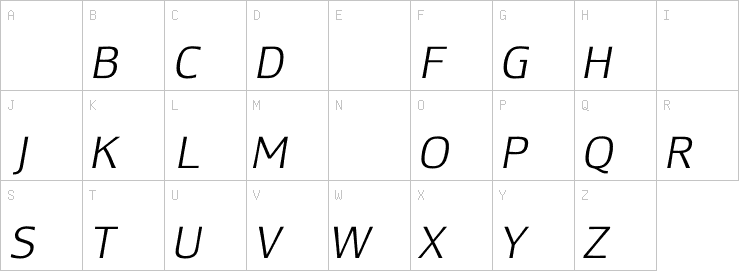 Uppercase characters