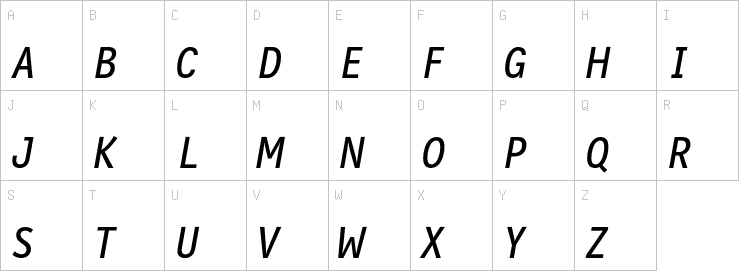 Uppercase characters