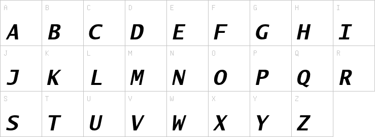 Uppercase characters